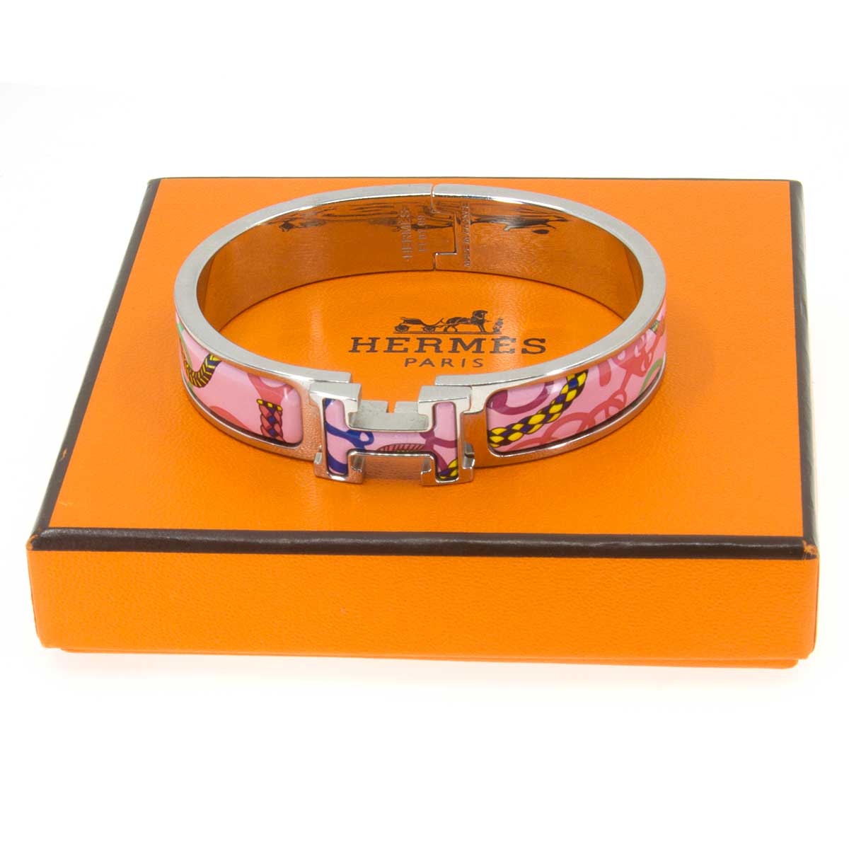 Hermes Womens Clic H Bracelet Gold / Red PM – Luxe Collective