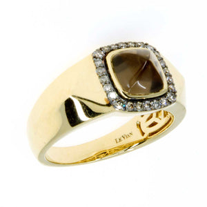 LeVian Men's Chocolate Quartz & Diamond Ring - Chicago Pawners & Jewelers