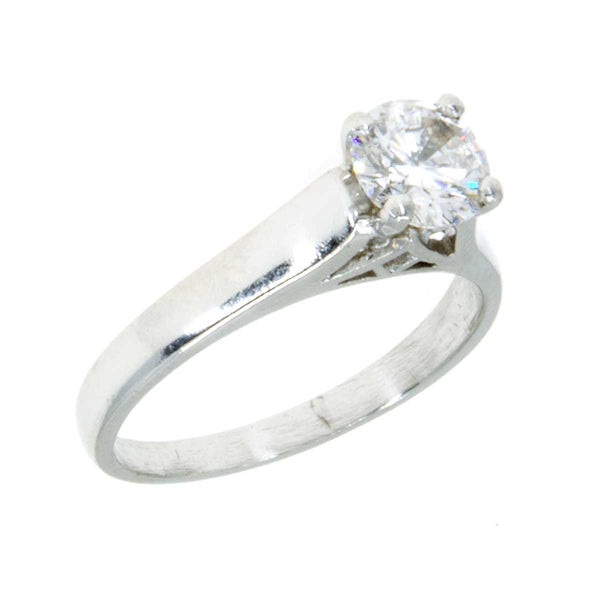 Platinum 0.90ct Diamond Solitaire Engagement Ring