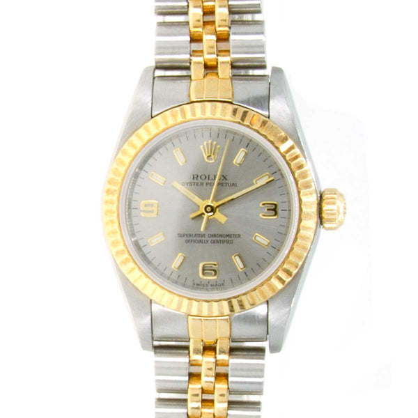 Rolex Oyster Perpetual SS/18K No Date - Chicago Pawners & Jewelers