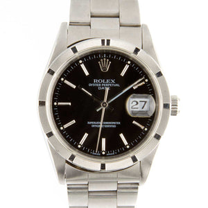Rolex Date 34mm Black Dial - Chicago Pawners & Jewelers