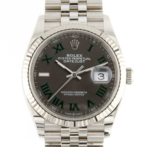 Rolex Datejust 36 SS Jubilee Wimbledon Dial - Chicago Pawners & Jewelers