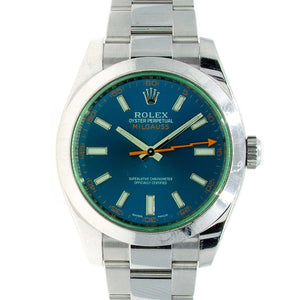 Rolex Milgauss Blue Dial Unpolished - Chicago Pawners & Jewelers
