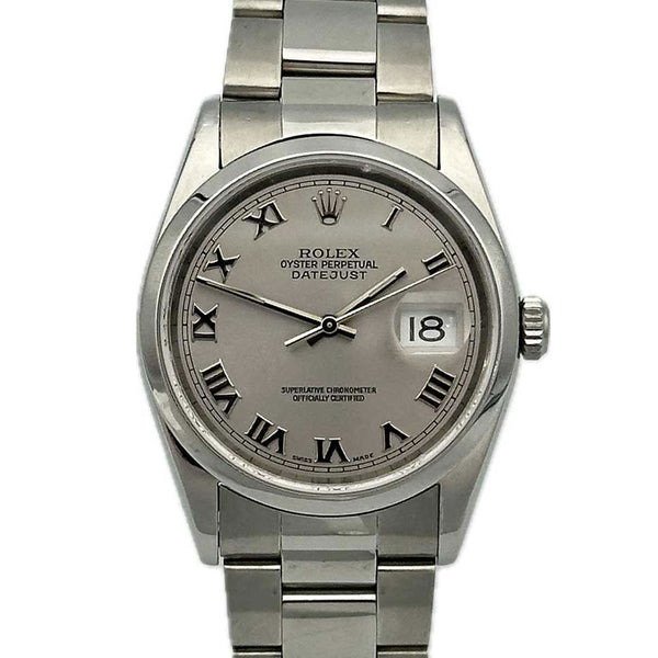Rolex Datejust 36 SS Rhodium Roman Dial - 2000