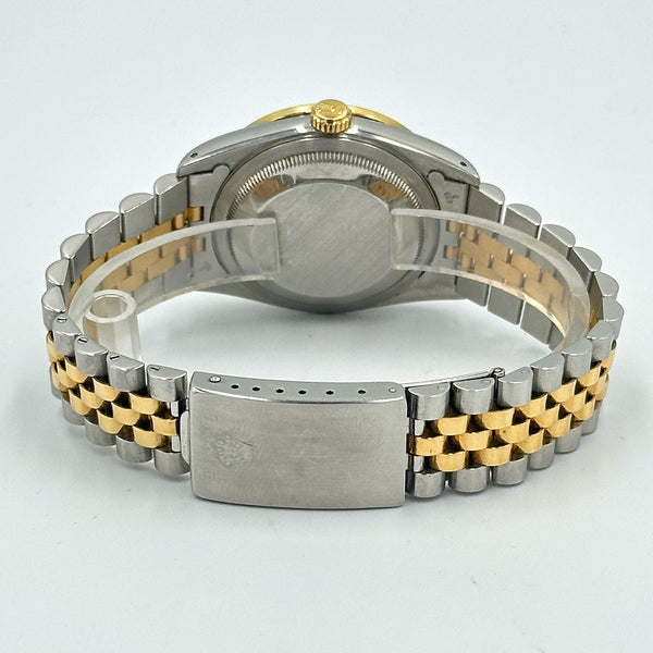 Rolex Datejust SS/18K  Black Diamond Dial & Diamond Bezel 1989