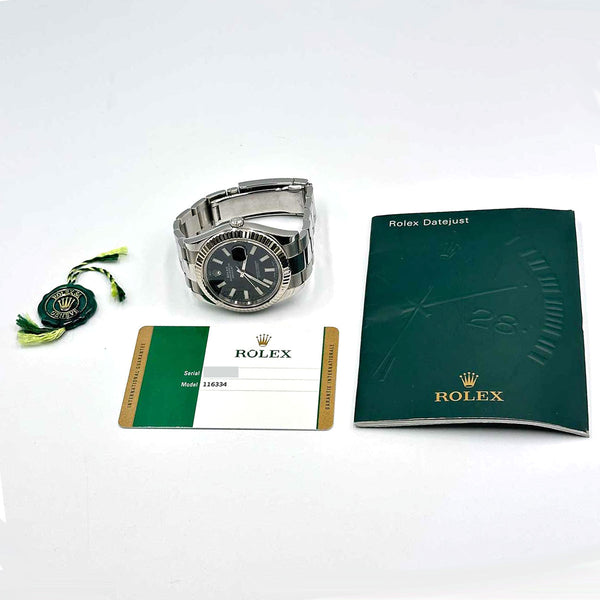 Rolex Datejust 41 Black Dial 2016 (card)