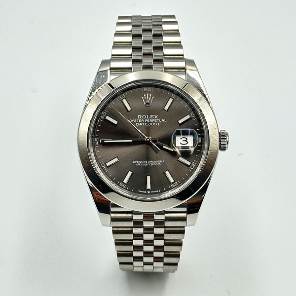 Rolex Datejust 41 Dark Rhodium Dial 2020 (B&P)