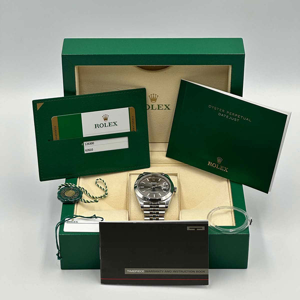 Rolex Datejust 41 Dark Rhodium Dial 2020 (B&P)