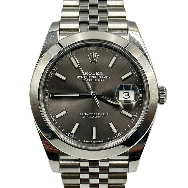 Rolex Datejust 41 Dark Rhodium Dial 2020 (B&P)