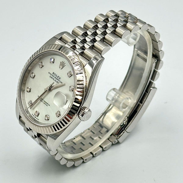 Rolex Datejust 41 Mother of Pearl Diamond Dial 2021 (B&P)