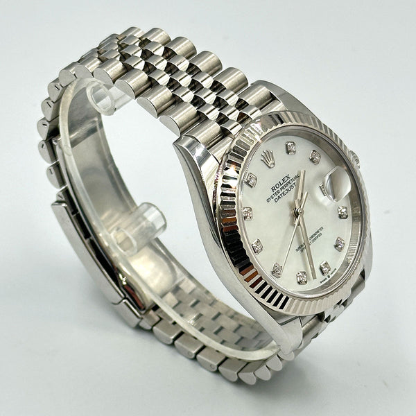 Rolex Datejust 41 Mother of Pearl Diamond Dial 2021 (B&P)