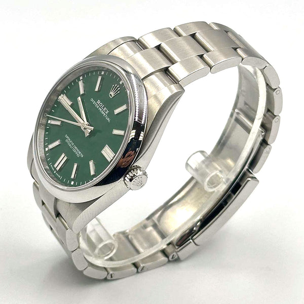 Rolex Oyster Perpetual 41 SS Green Dial 2022 (B&P)