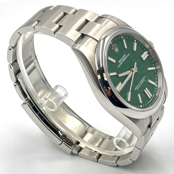 Rolex Oyster Perpetual 41 SS Green Dial 2022 (B&P)