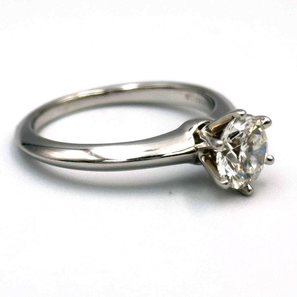 1.14ct Tiffany & Co. Platinum Solitaire Diamond Engagement Ring