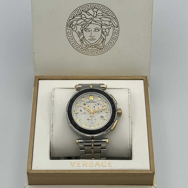 Versace Greca Chronograph - Silver