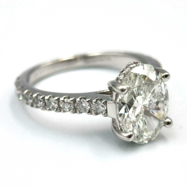 Platinum 2.95ct Diamond Engagement Ring