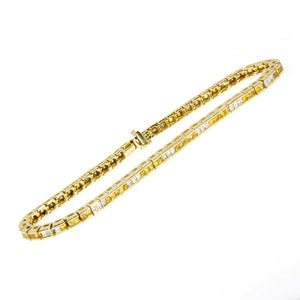 3.66ct Yellow Sapphire & Diamond Bracelet - Chicago Pawners & Jewelers