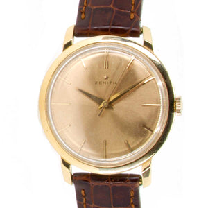 Zenith 14K Rose Gold Dress Watch ca. 1961 - Chicago Pawners & Jewelers