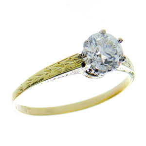 Antique 0.82ct Solitaire Diamond Engagement Ring - Chicago Pawners & Jewelers