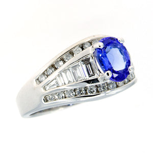 2.43ct Tanzanite & Diamond Ring - Chicago Pawners & Jewelers