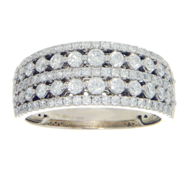 1.50ct 5 Row Diamond Band Ring - Chicago Pawners & Jewelers