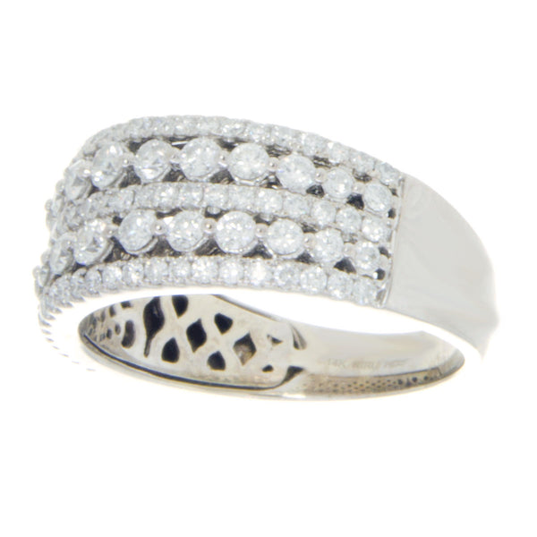 1.50ct 5 Row Diamond Band Ring - Chicago Pawners & Jewelers