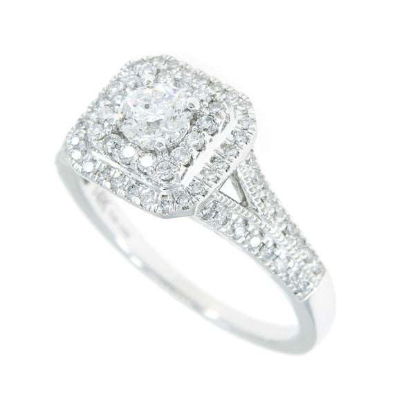 Double Halo Diamond Engagement Ring - Chicago Pawners & Jewelers