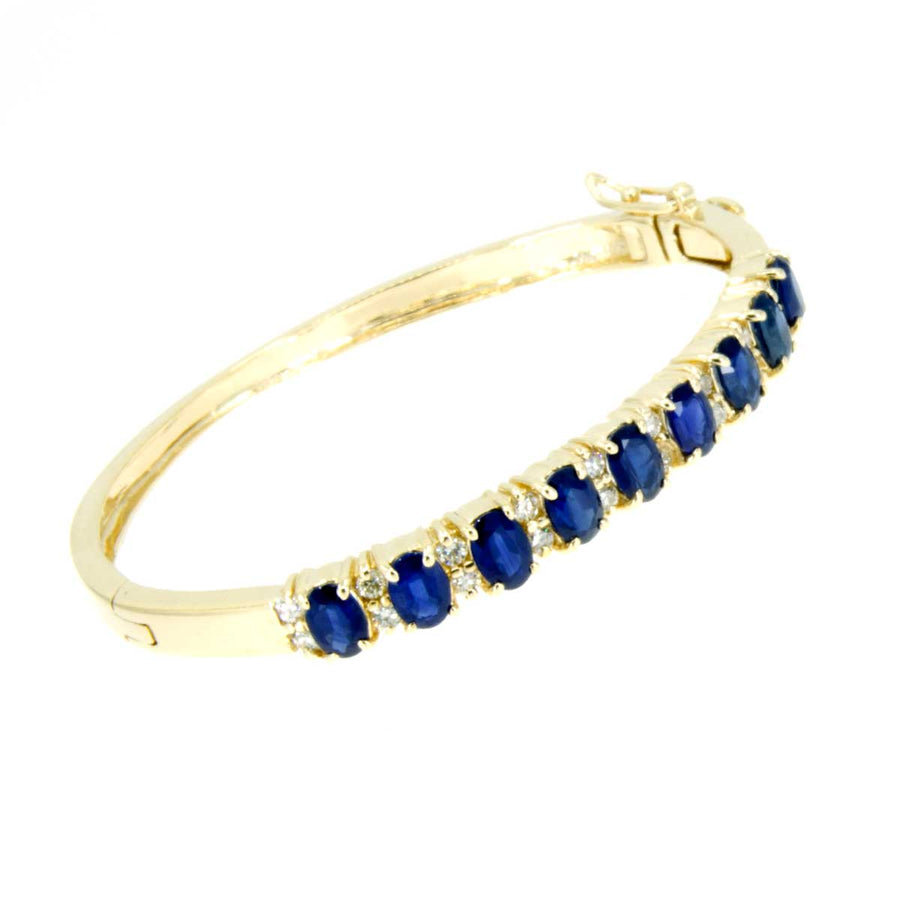 8.00ct Sapphire & Diamond Bangle Bracelet