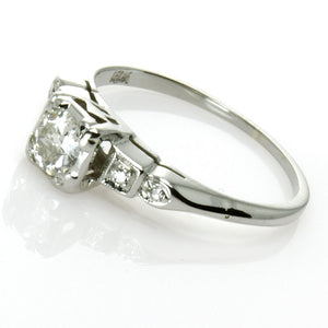 Art Deco 18K Diamond Engagement Ring - Chicago Pawners & Jewelers
