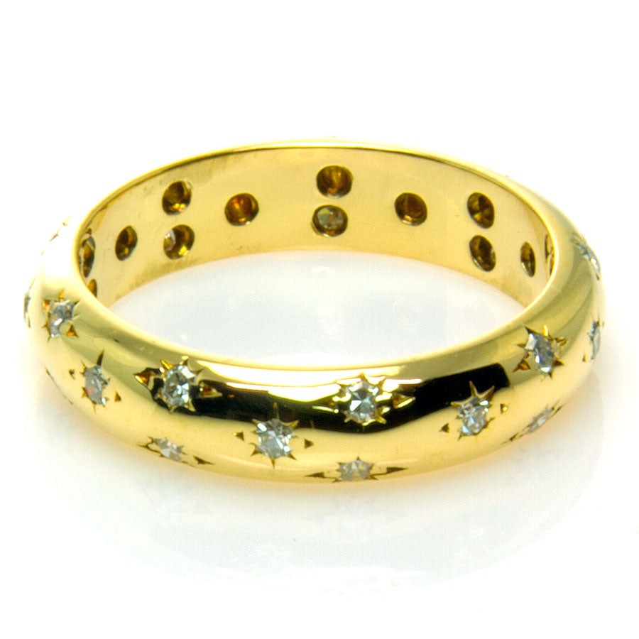 Tiffany Etoile Style Diamond Wedding Band Chicago Pawners Jewelers