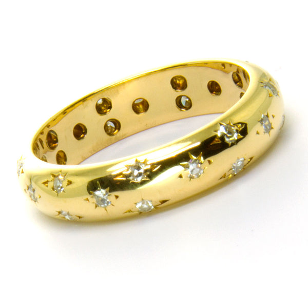 Tiffany Etoile Style Diamond Wedding Band - Chicago Pawners & Jewelers