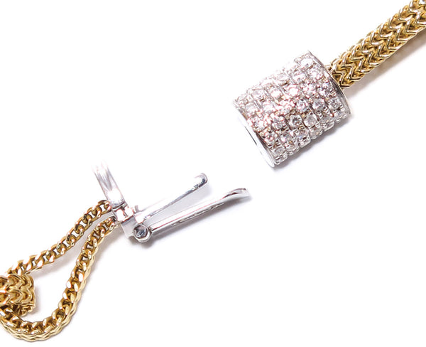 Designer 18kt Diamond Station Necklace - Chicago Pawners & Jewelers