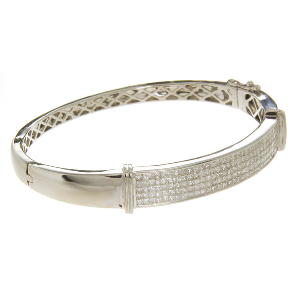 5.00ct Diamond Bangle Bracelet in 18kt - Chicago Pawners & Jewelers