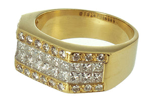 3.50 ct Princess & Round Diamond Band Ring - Chicago Pawners & Jewelers