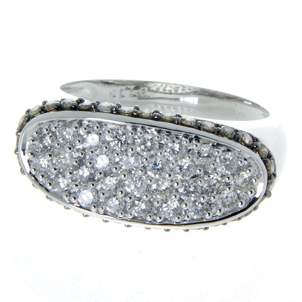 White & Chocolate Pavé Diamond Ring - Chicago Pawners & Jewelers