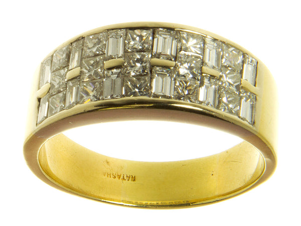 18kt Princess & Baguette Diamond Ring by Natasha - Chicago Pawners & Jewelers