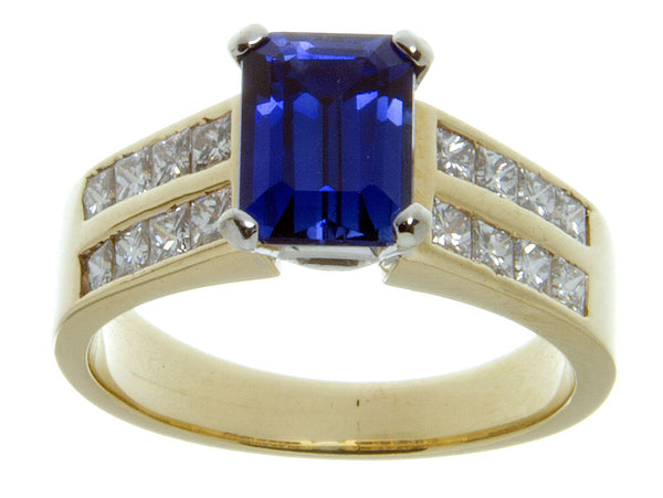 2.50ct Tanzanite & Diamond Ring - Chicago Pawners & Jewelers