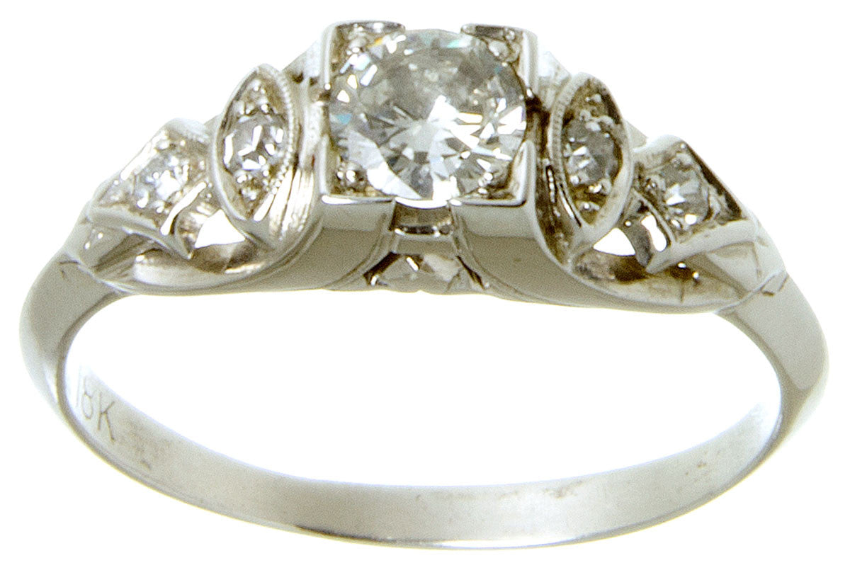 Classic 1930s Art Deco Engagement Ring – Vintage Diamond Ring