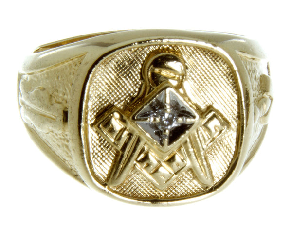 Man's Diamond Masonic Ring - Chicago Pawners & Jewelers