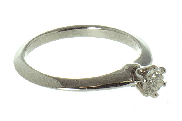 Tiffany Platinum Diamond 0.25ct Solitaire Engagement Ring - Chicago Pawners & Jewelers