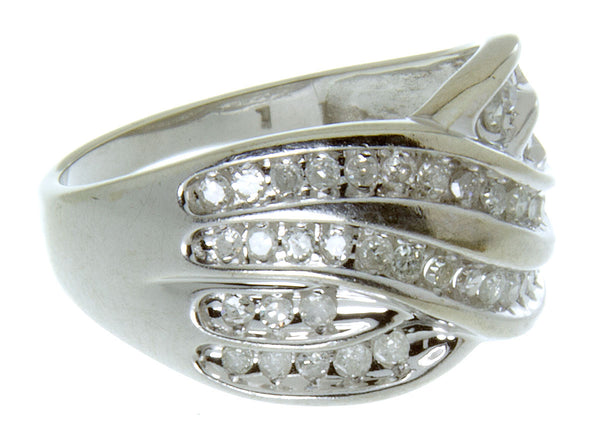 1.00ct Diamond Crossover Band Ring - Chicago Pawners & Jewelers