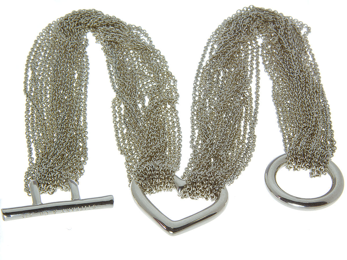 Tiffany & Co. Multi-Strand Heart Toggle Bracelet