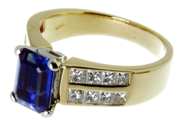 2.50ct Tanzanite & Diamond Ring - Chicago Pawners & Jewelers