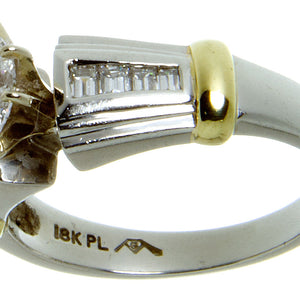 Platinum & 18kt Gold Diamond Engagement Ring - Chicago Pawners & Jewelers