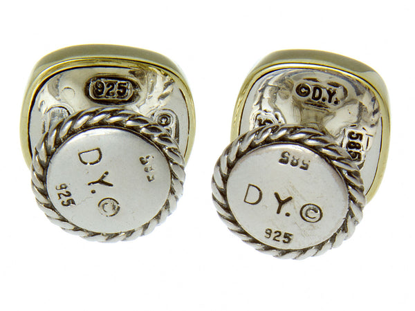 David Yurman Gold & Silver Cable Cufflinks - Chicago Pawners & Jewelers