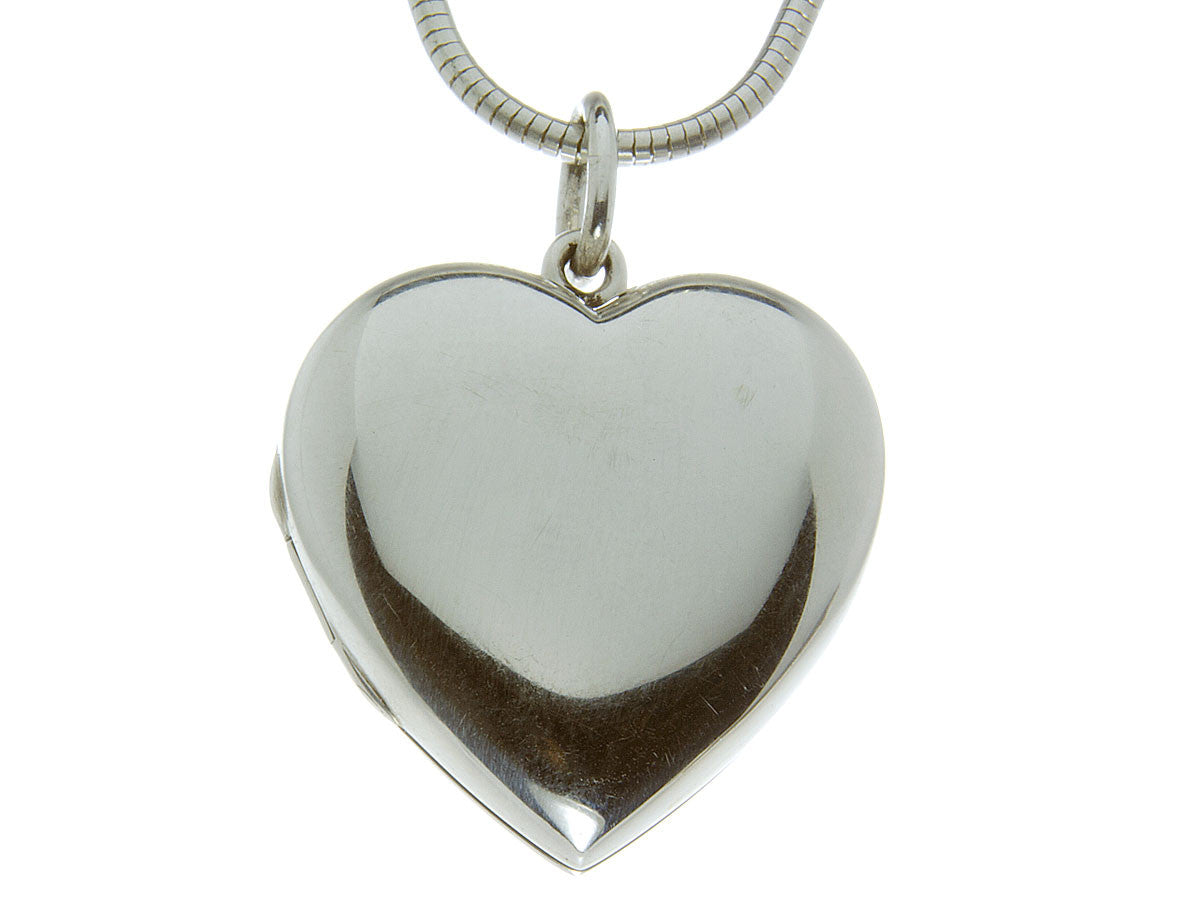 Tiffany Heart Locket Pendant & Chain | Chicago Pawners & Jewelers