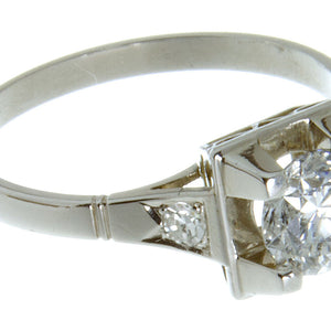 1950s 0.94ct Diamond Engagement Ring - Chicago Pawners & Jewelers