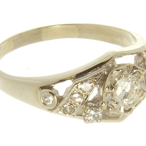 1950s 1/2ct Diamond Cocktail Ring - Chicago Pawners & Jewelers