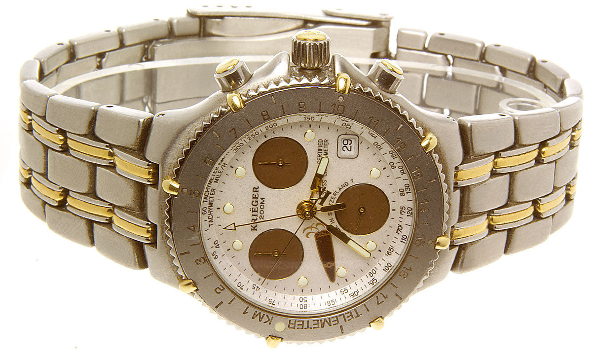 Krieger Velocita Torpedo Cigar Chronograph Chicago Pawners