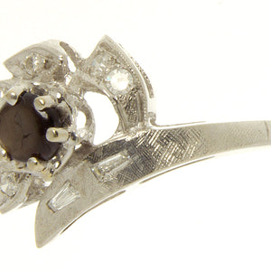Vintage Black Star Sapphire & Diamond Ring - Chicago Pawners & Jewelers